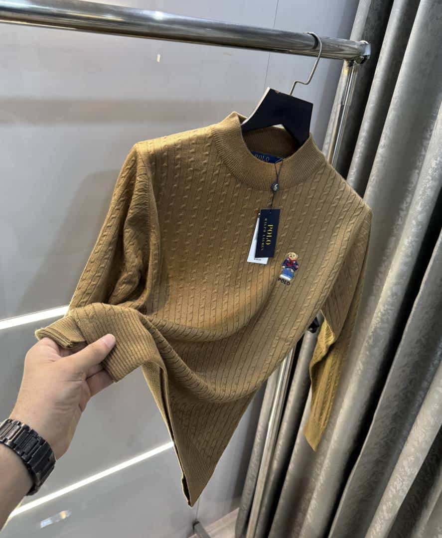 Ralp h Lauren Light Brown Knitted Premium Pull Over