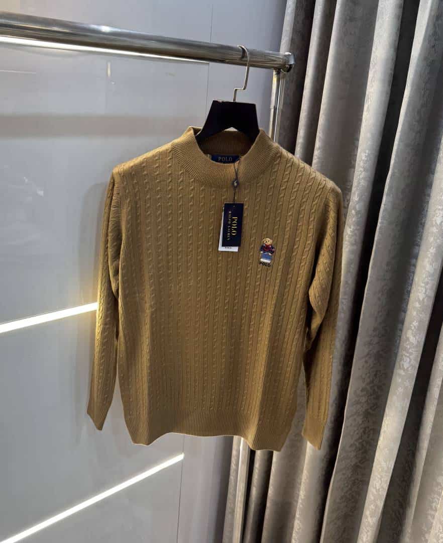 Ralp h Lauren Light Brown Knitted Premium Pull Over