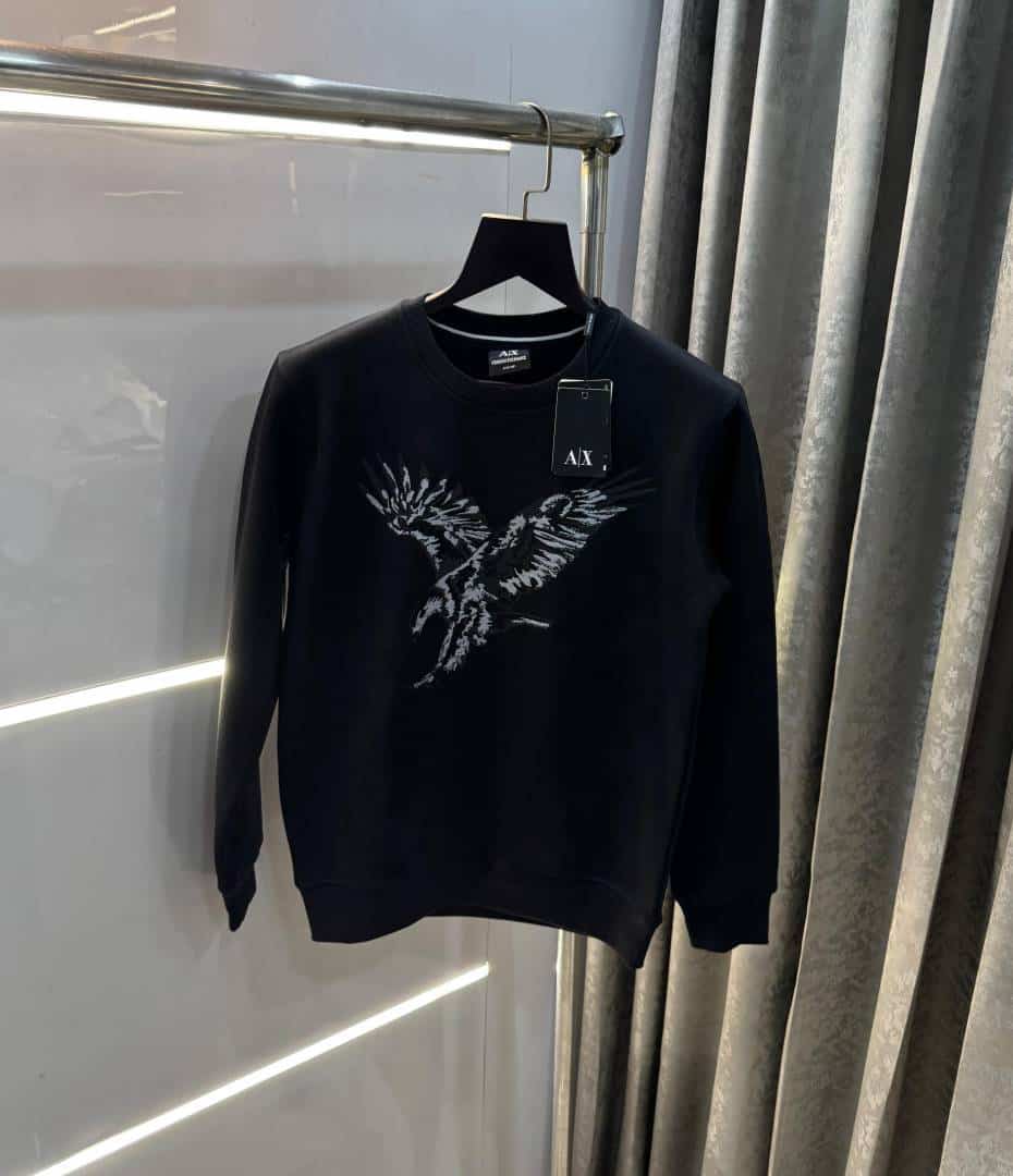 Arman i E..x.change Black Eagle Logo Premium Sweatshirt