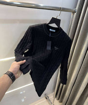 Prad a Milano Black Knitted Imported Pull Over