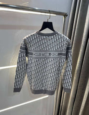 Christian Dio r Grey Knitted Imported Pull Over