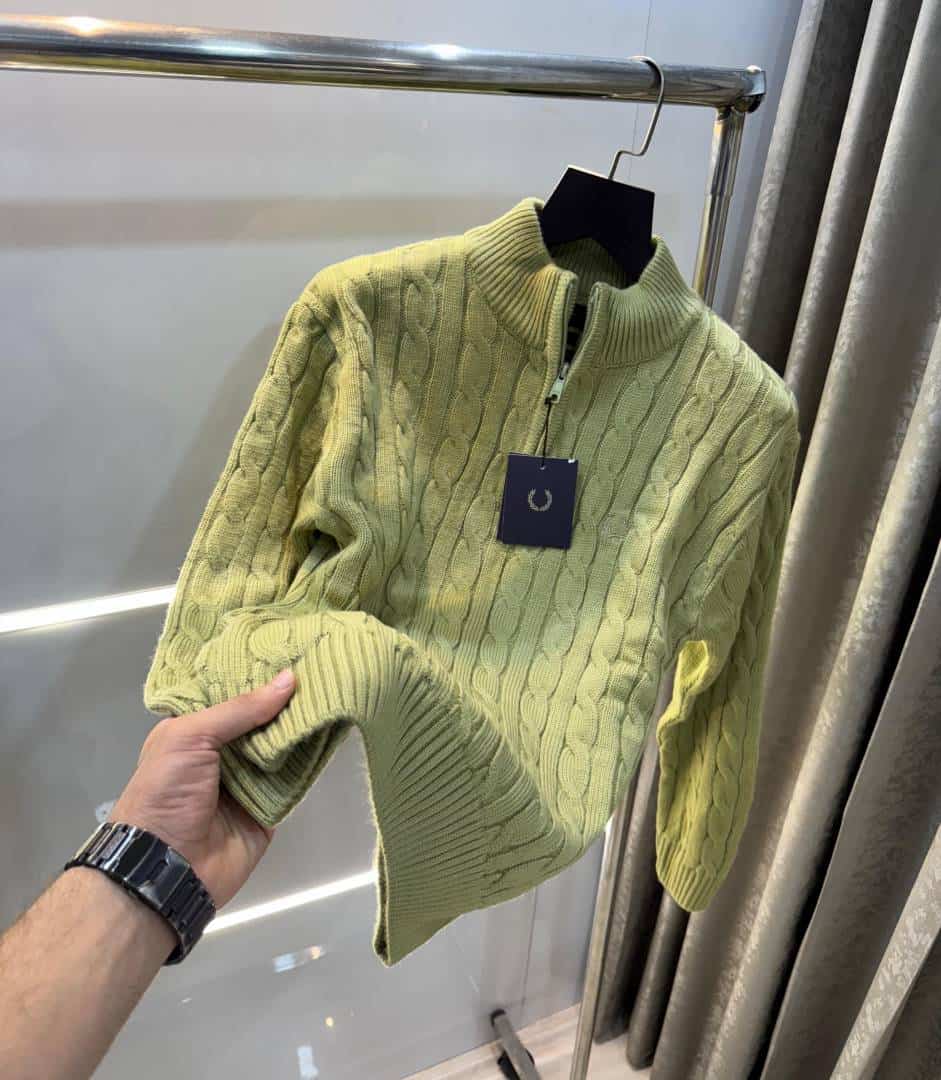 Fredperry English Green Knitted Premium Pull Over
