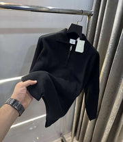 H &M Balck Premium Knitted Classic Pull over