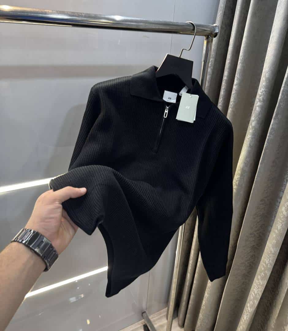 H &M Balck Premium Knitted Classic Pull over