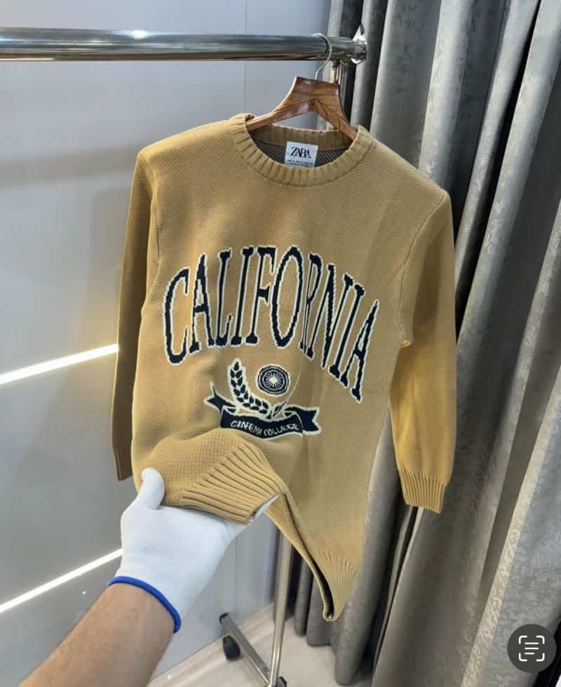 Zar a Beige Knitted Premium Pull Over