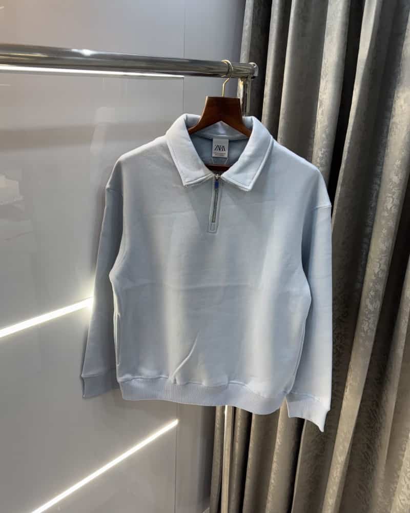 Zar a Sky Blue Premium Classic Sweatshirt