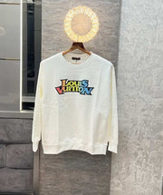 Loui s Vuitton White Logo Print Imported Sweatshirt