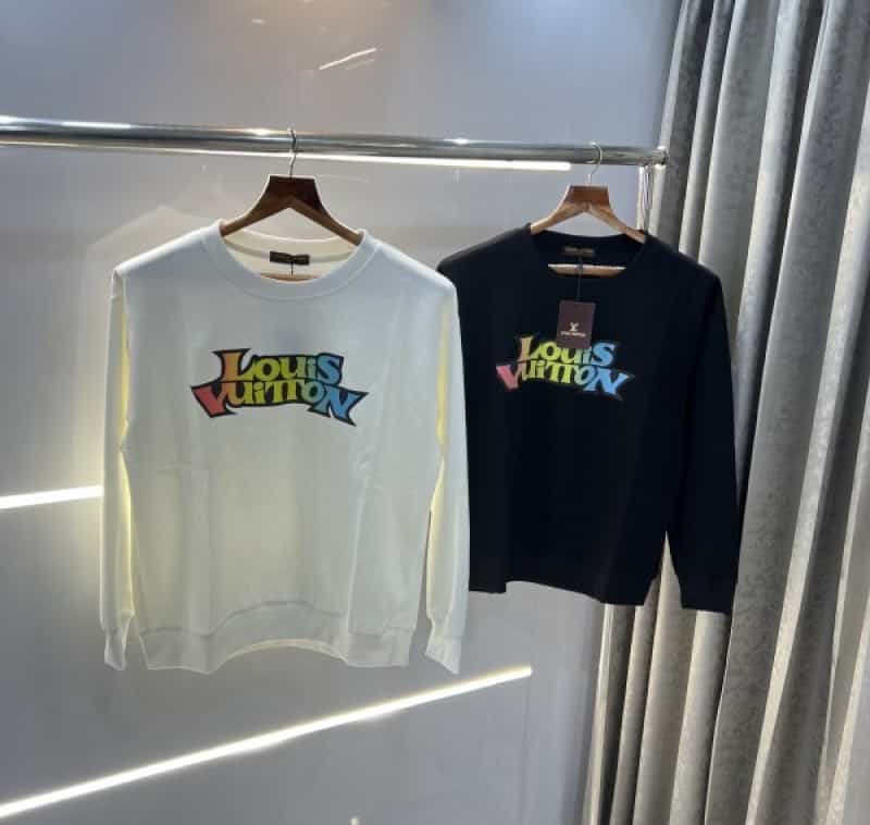 Loui s Vuitton White Logo Print Imported Sweatshirt