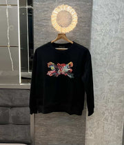 Loui s Vuitton Black Logo Print Imported Pull Over