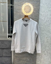 Prad a Milano Grey Designer Logo Imported Pull Over