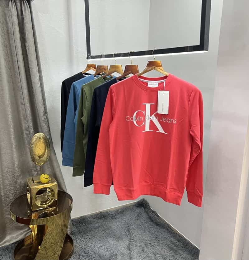 Calvi n Klein Milange Logo Print Premium Pull Over