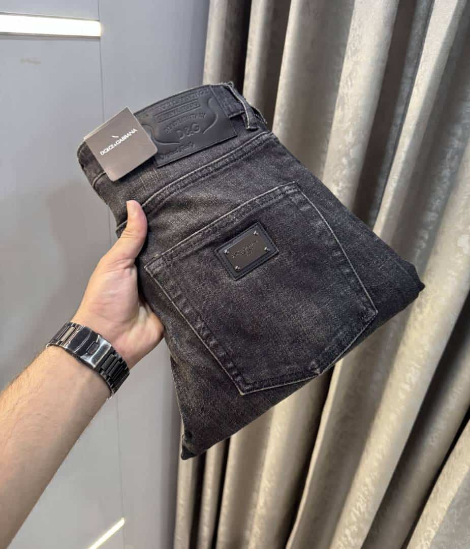Dolce&Gabbana Carbon Pocket Logo Imported Hyperflex Denim