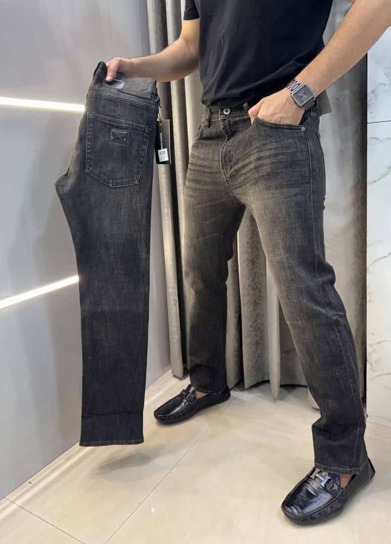 Dolce&Gabbana Carbon Pocket Logo Imported Hyperflex Denim
