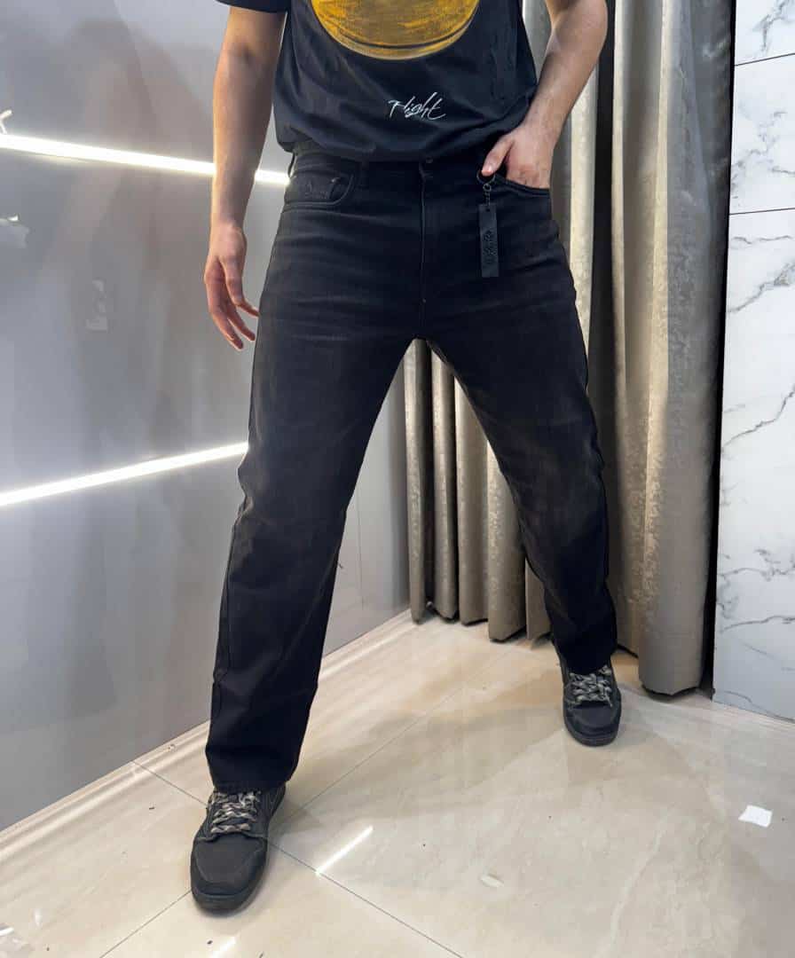 Moose Knuckles Carbon Black Imported Premium Straight Fit Denim