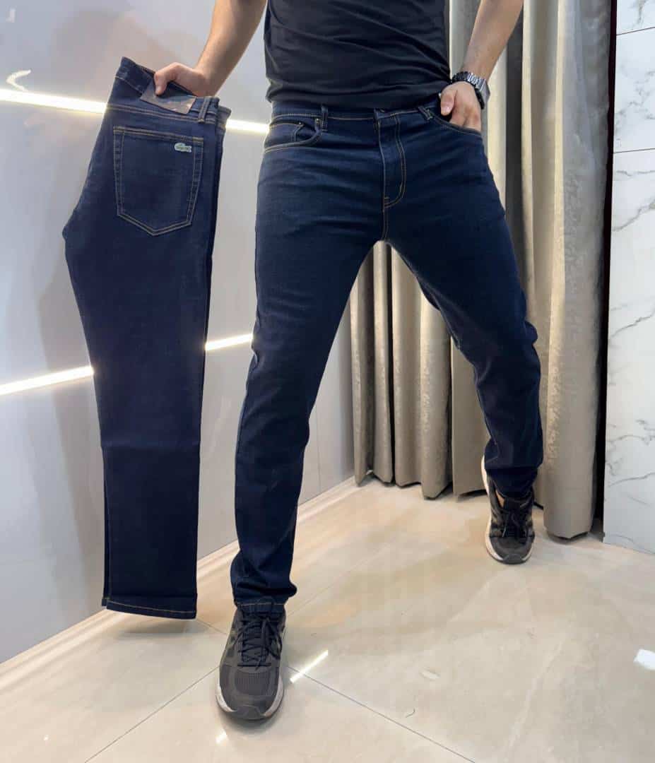 Lacost e Navy Blue raw Imported Hyperflex.. Denim