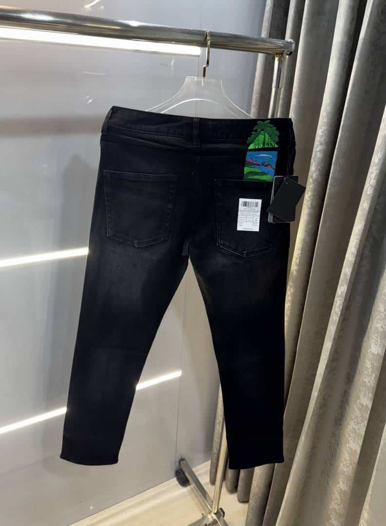 Prad a Milano Carbon Black Pocket Logo Imported Hyperflex Turkey Denim