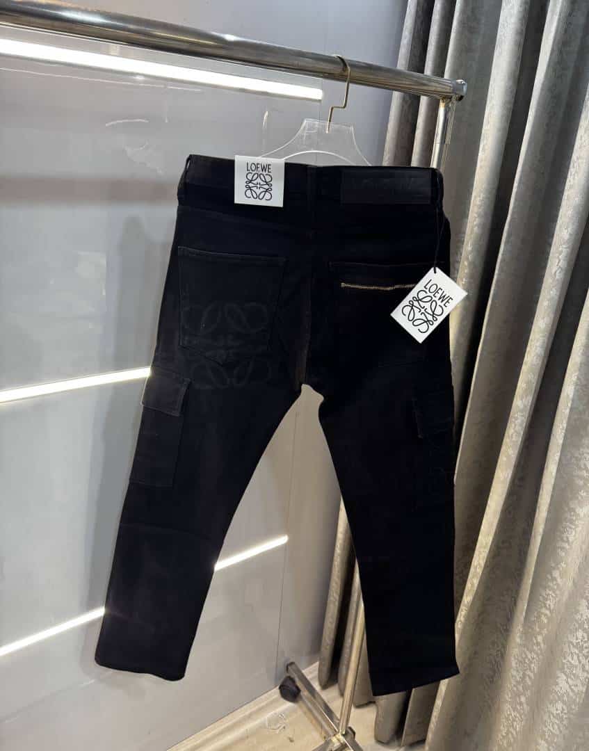 Loew e Jet Black Imported Hyperfle Turkey Denim