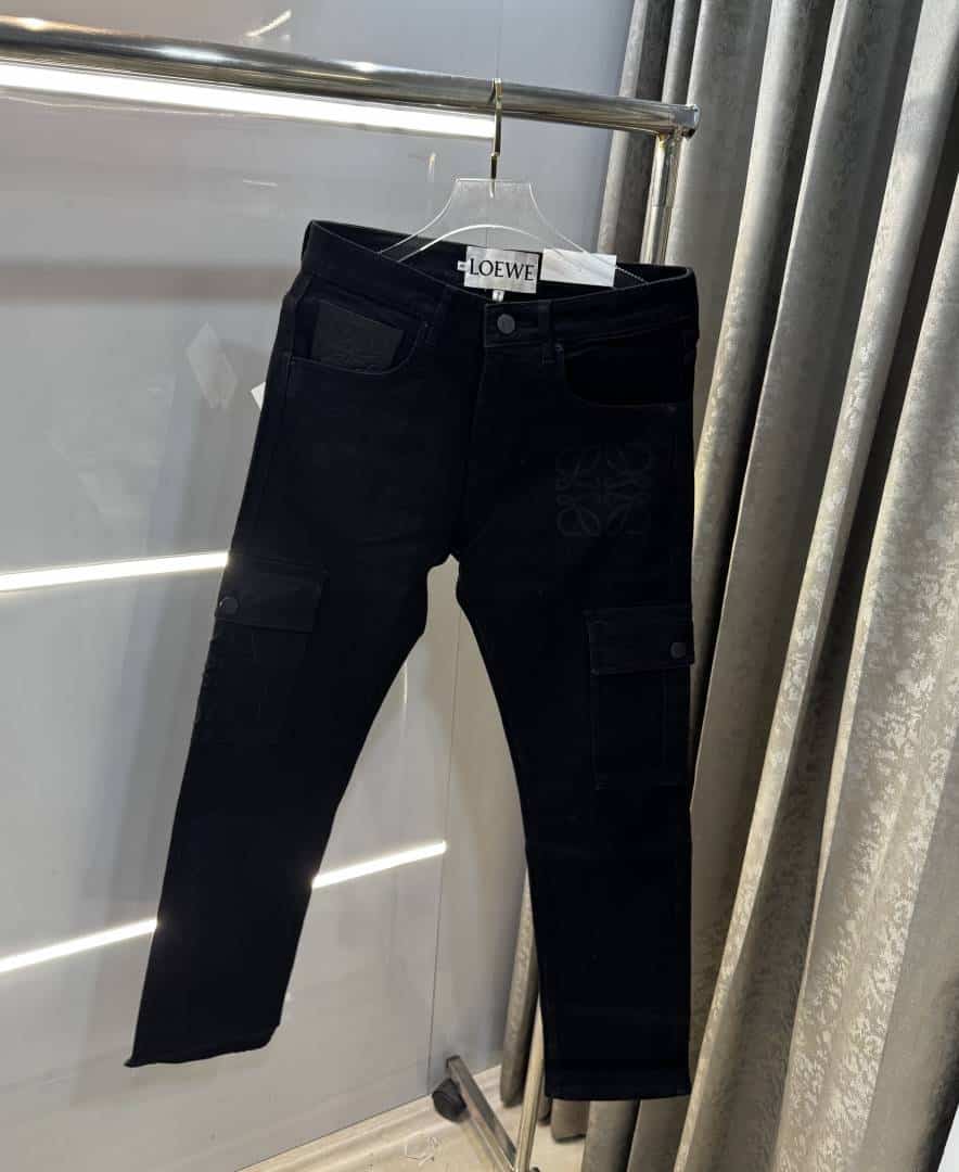 Loew e Jet Black Imported Hyperfle Turkey Denim