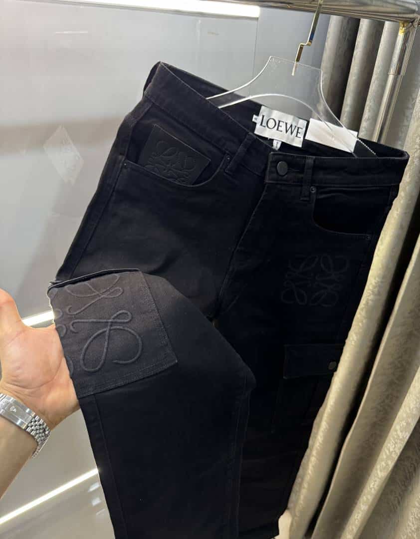 Loew e Jet Black Imported Hyperfle Turkey Denim