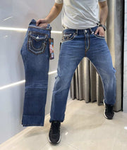 True Religio n Blue Imported Premium Boot Cut Denim