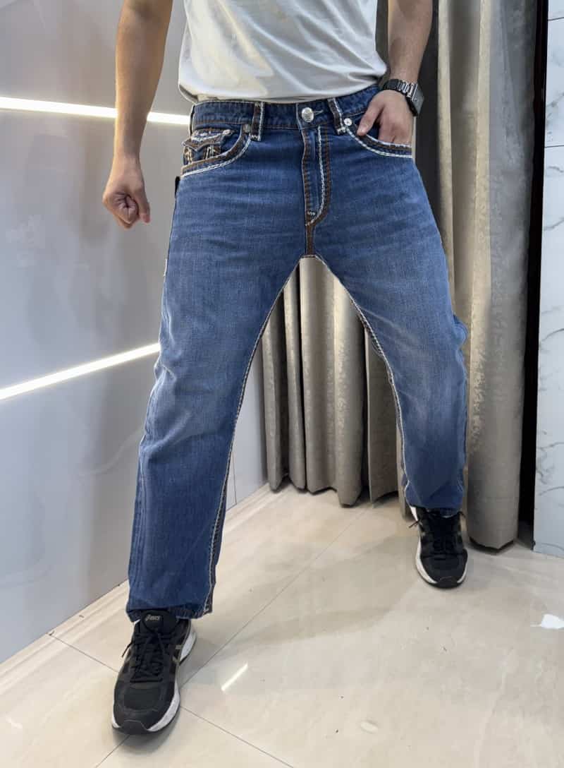 True Religio n Blue Imported Premium Boot Cut Denim