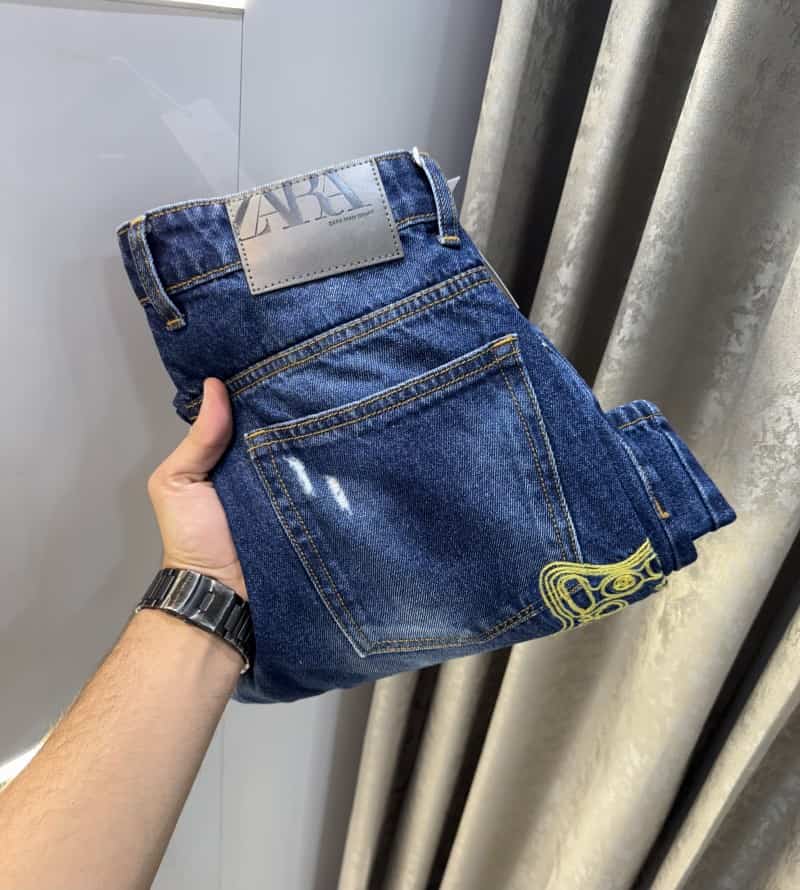 Zar a Blue Designer Premium Ripped Denim