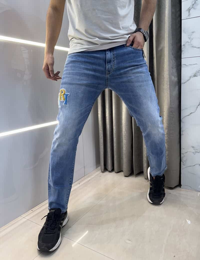 Amir i Vintage Shade Embroidery Work Imported Hyperflex.. Denim