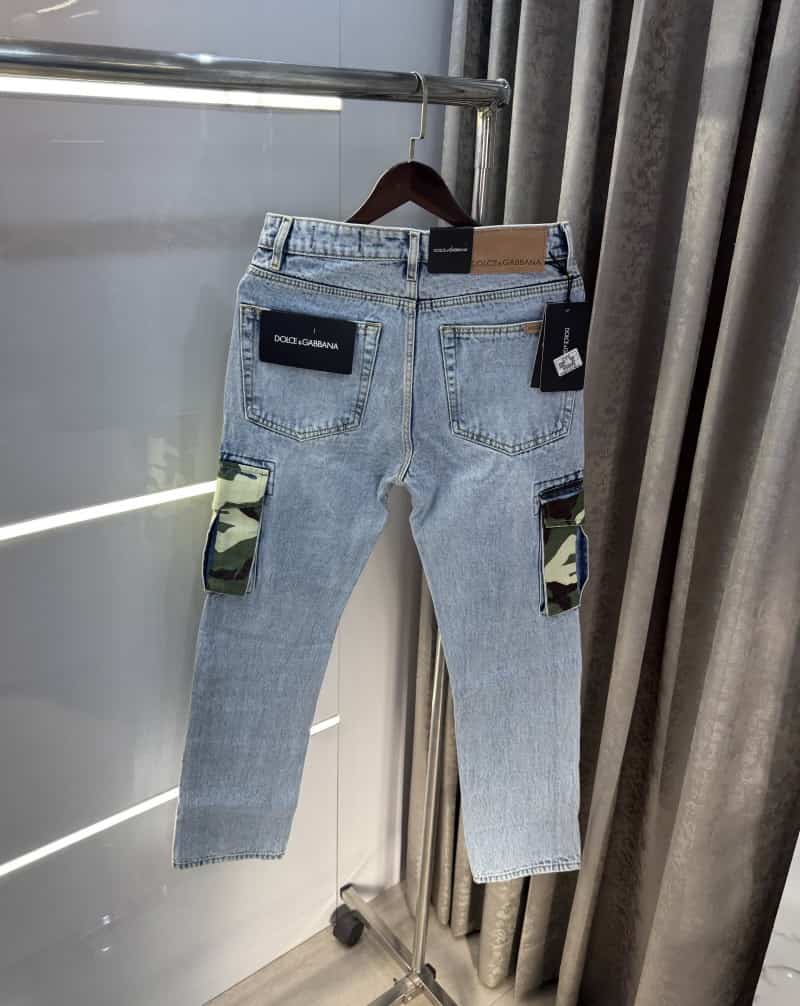 Dolce&Gabbana Sky Blue PocketLook Imported Denim