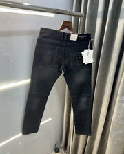 Balmai n Paris Carbon black Pocket Logo Work Imported Biker Denim