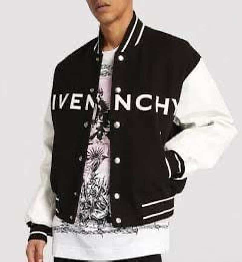 Givench y Paris Black Limited Edition Imported Varsity Jacket