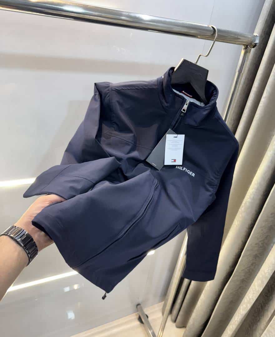 Tomm y Hilfiger Navy Blue Imported Premium Bomber Jacket