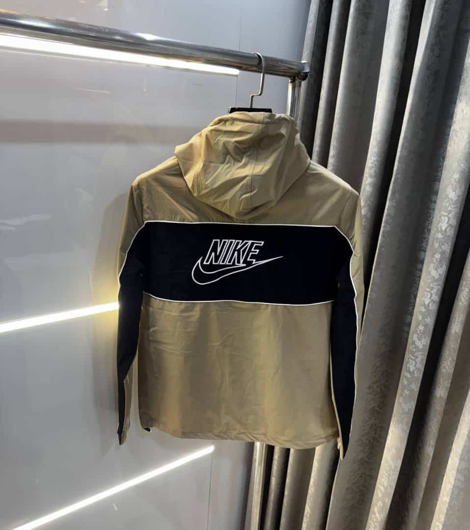 Nik e Beige Imported Premium WindBreaker Jacket