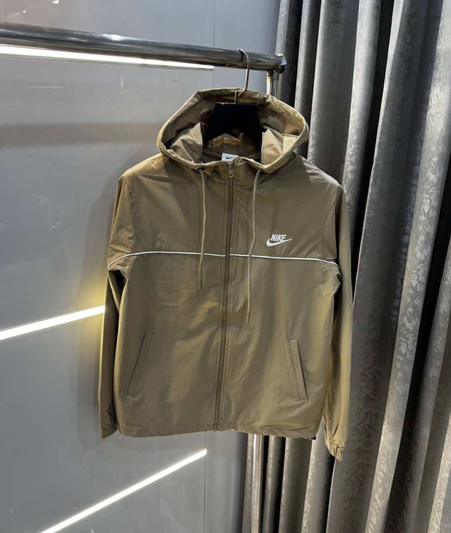 Nik e Beige Imported Premium WindBreaker Jacket