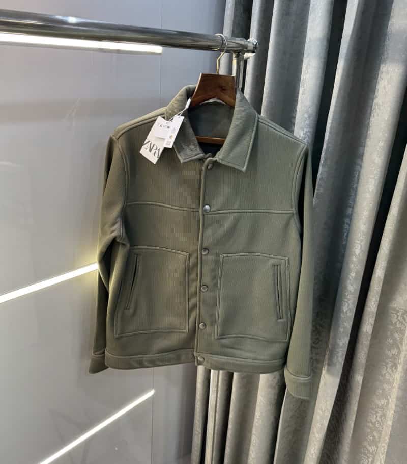 Zar a Green Cord Premium Classic Jacket
