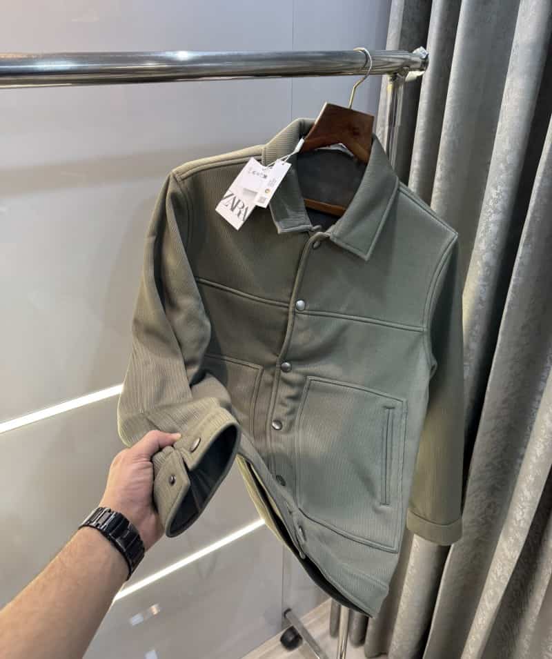Zar a Green Cord Premium Classic Jacket