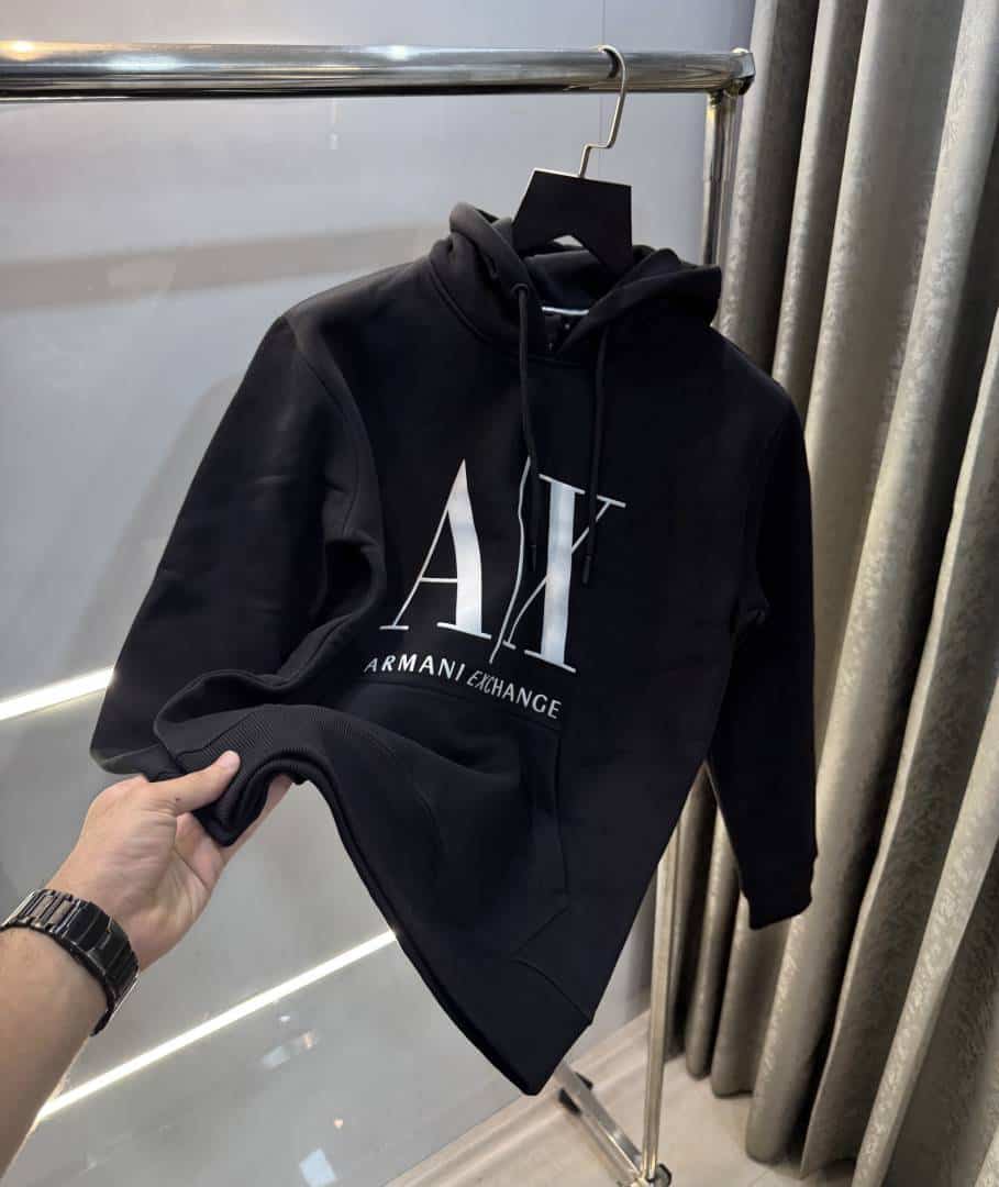 Arman i Exchange Black Classic Print Premium Hoodie