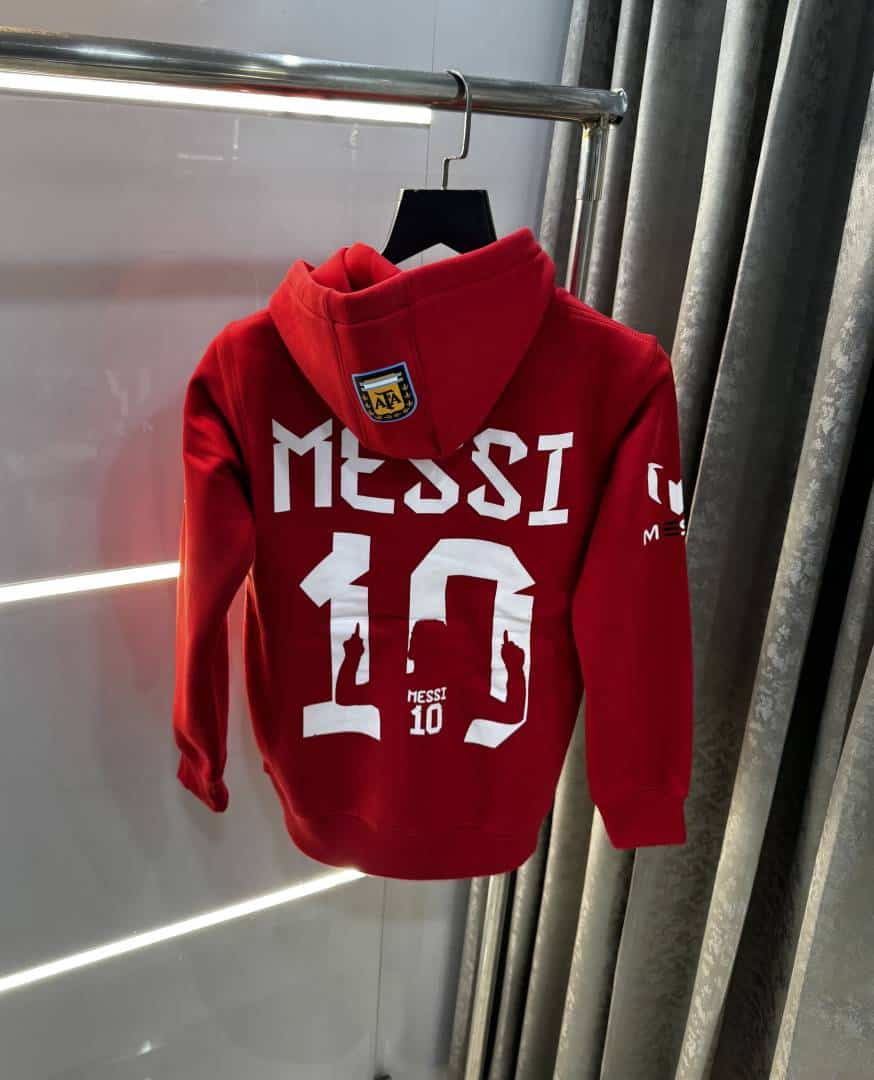 Adida s Red Messi Edition Imported Premium Hoodie