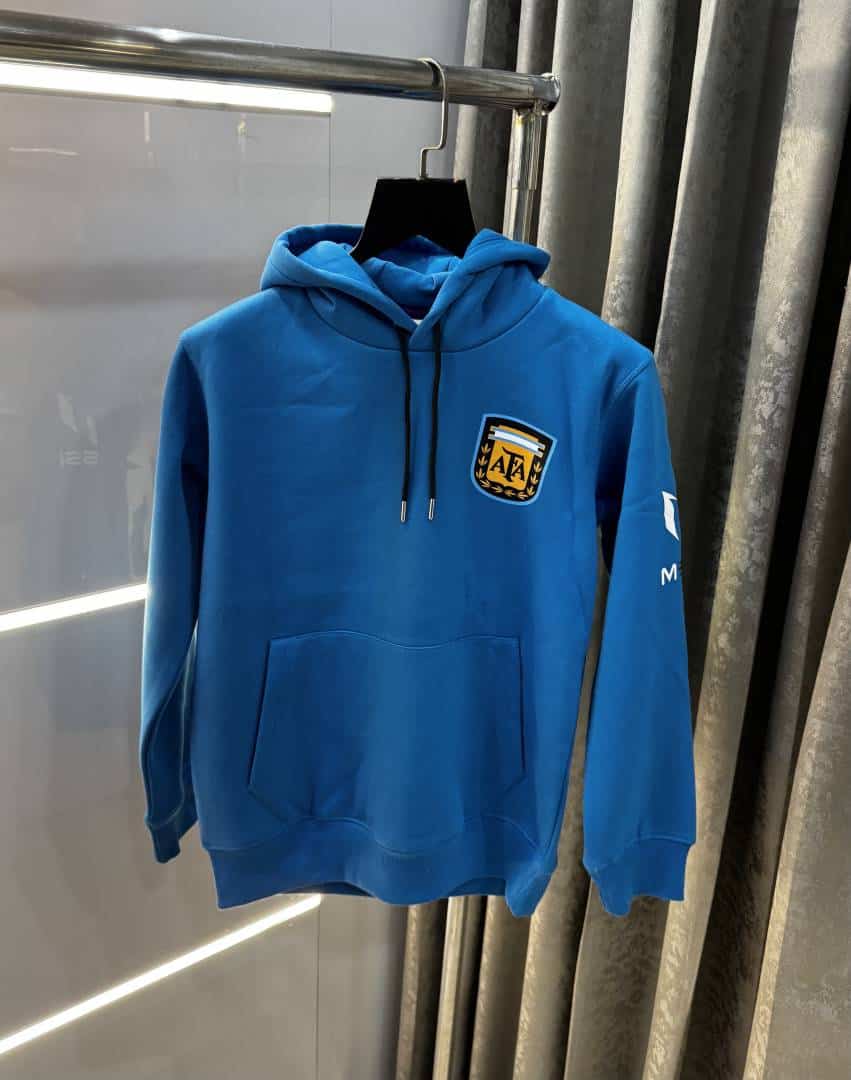Adida s Blue Messi Edition Imported Premium Hoodie