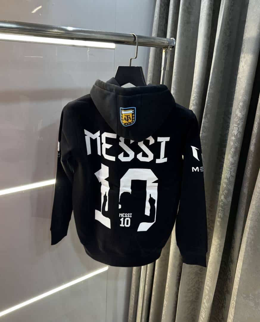 Adida s Black Messi Edition Imported Premium Hoodie