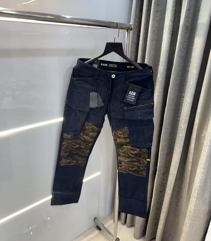 G- Star Raw Navy Blue Camouflage Premium Cargo