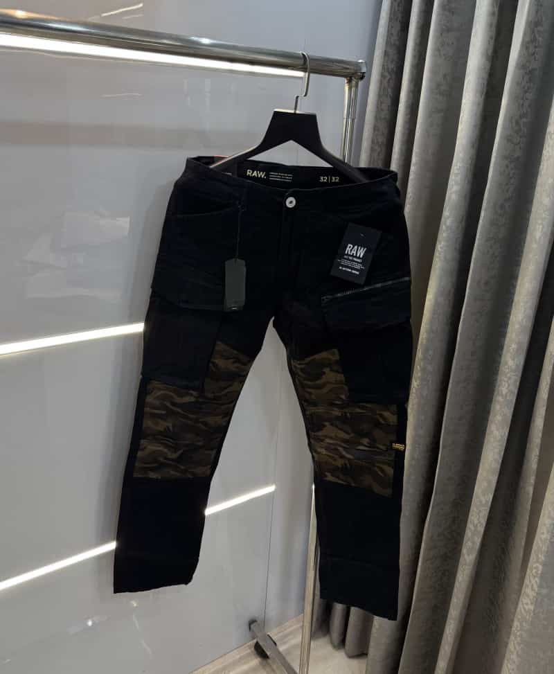 G- Star Raw Black Camouflage Premium Cargo