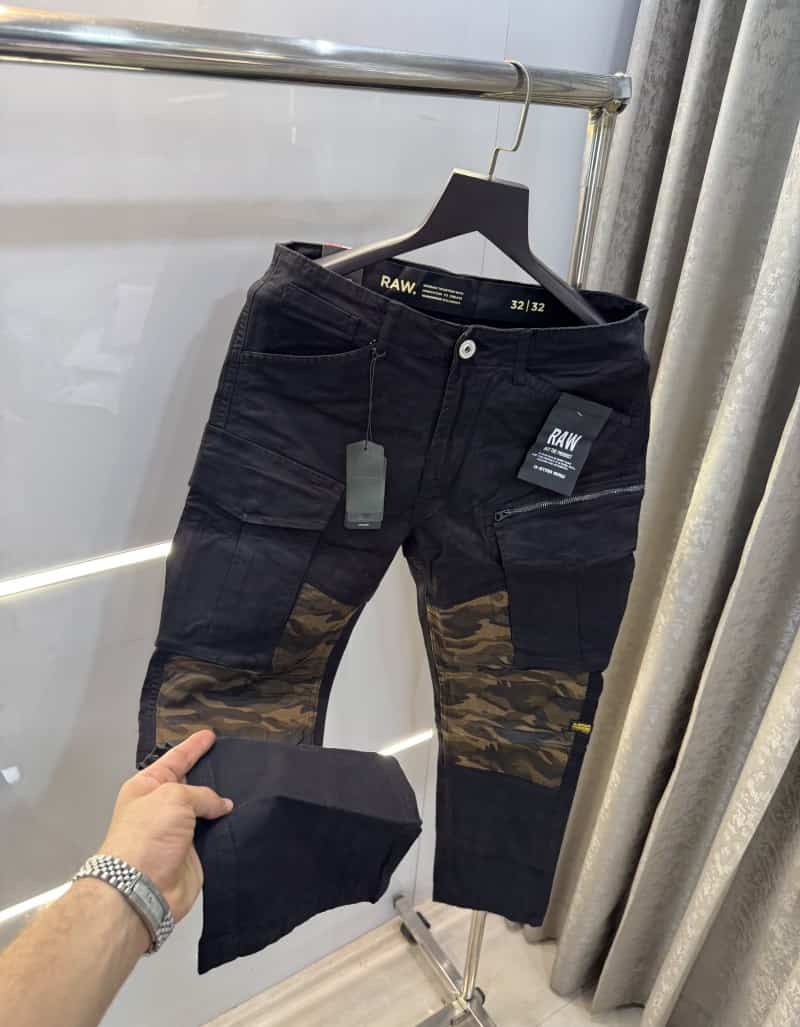 G- Star Raw Black Camouflage Premium Cargo