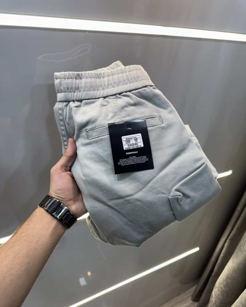 Essentia l Light Grey Imported Baggy Cargo