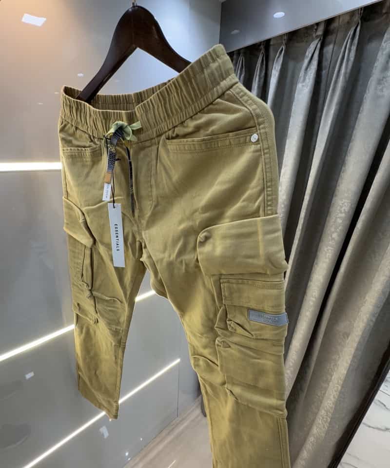 Essentia l Beige Imported Baggy Cargo