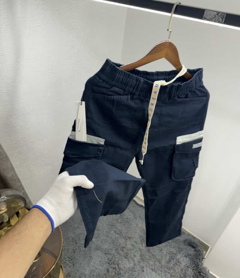 Essentia l Navy Blue Premium Imported Baggy Cargo