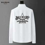 Balmai n Paris White Back Print Shirt With Premium Box Packing And Carry Bag