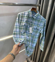 Jack&Jones Sky Green Checks Premium Classic Shirt
