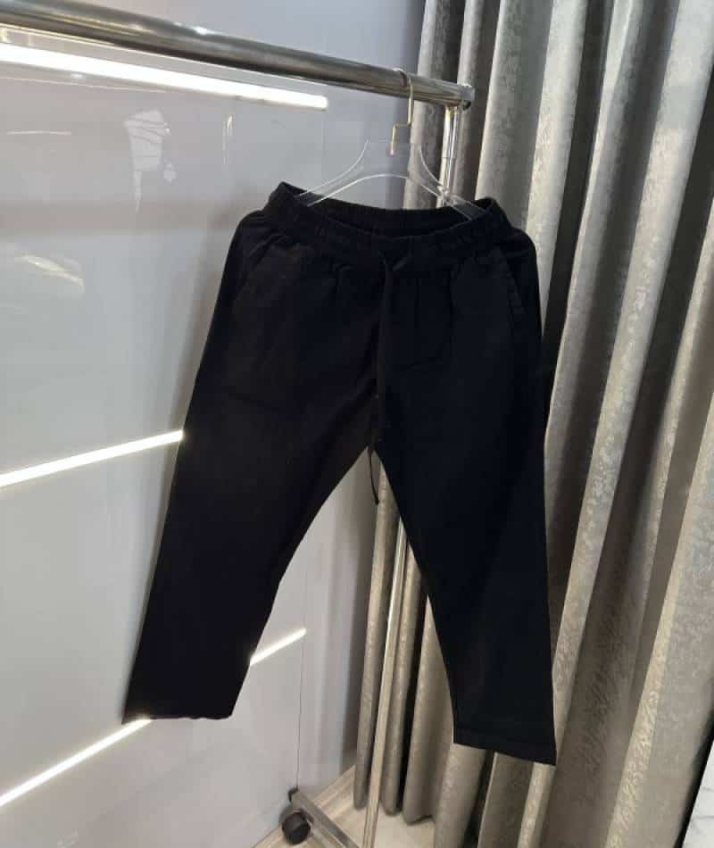 Zar a Pastel Black 4 Premium Linen TrackPants