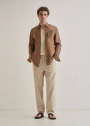 Zar a Cream StrIpEs Premium Classic Linen Pant
