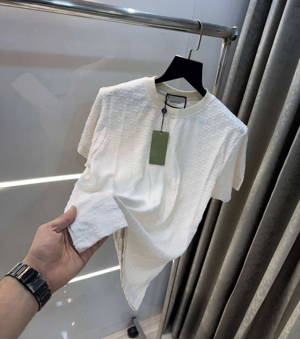 Gucc i Cream MonogR@m Imported T-Shirt